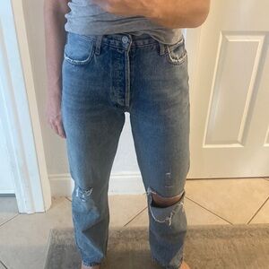 Relaxed high waist agolde jeans